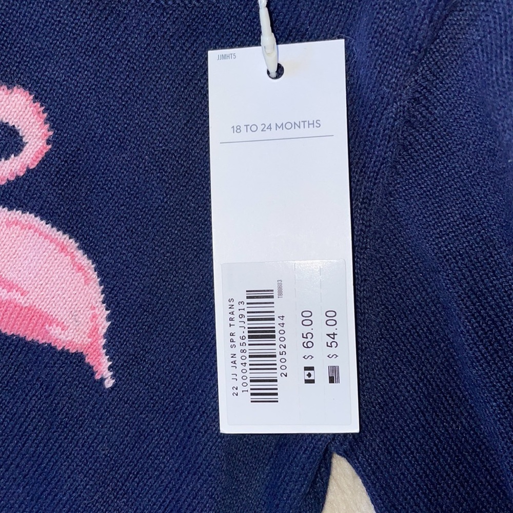 Janie & Jack Flamingo Sweater - Picture 3 of 3